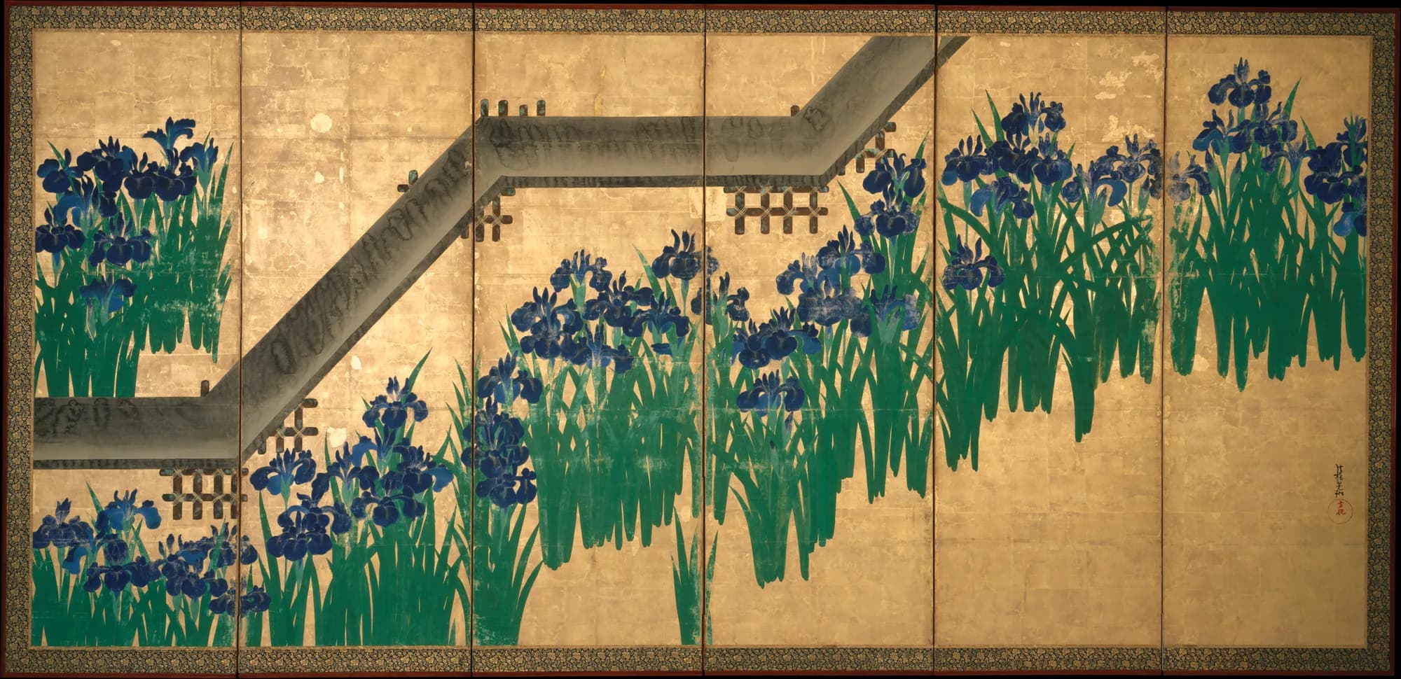 Ogata Kōrin — Yatsuhashi Süsenleri